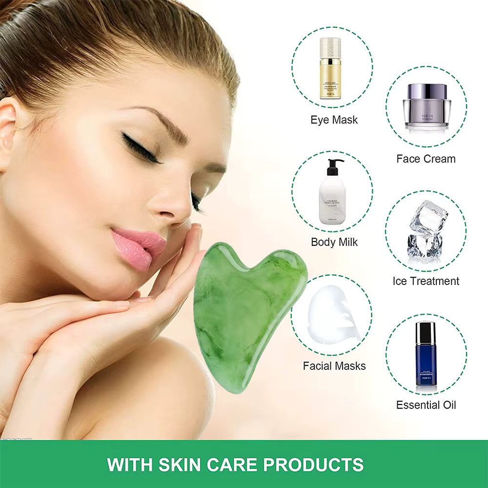 Gua Sha tool (for lymphatic drainage & facial massage)